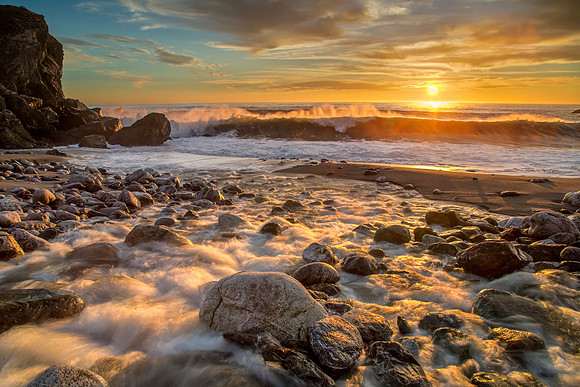 "Limekiln Beach Sunset"